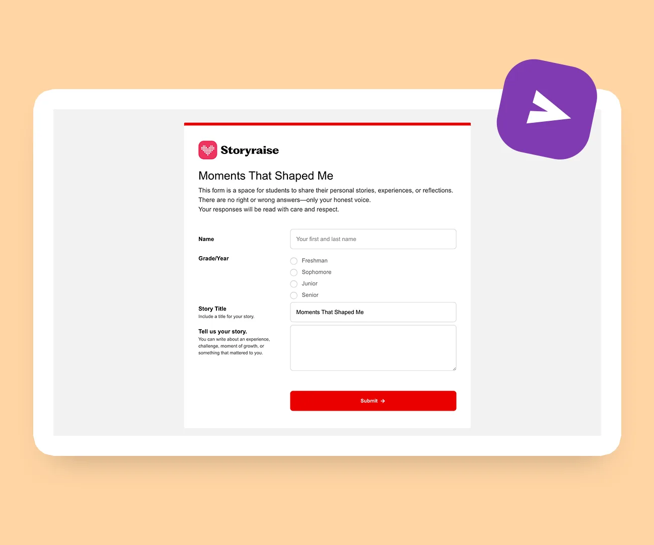 Share collection forms with your community