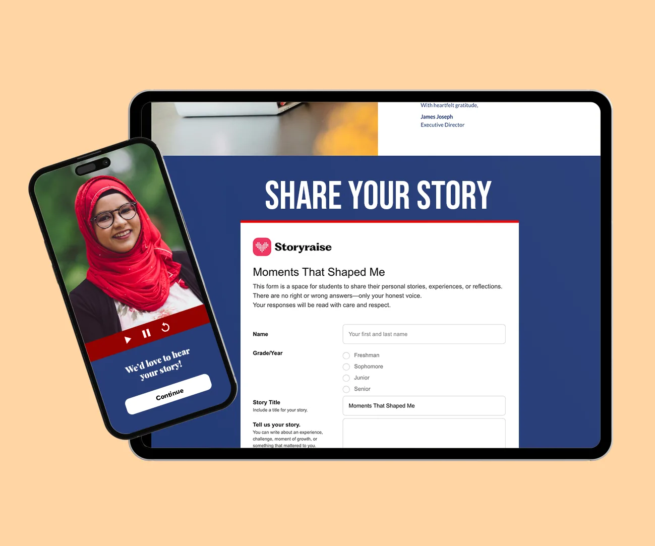 Use collected stories in reports and videos