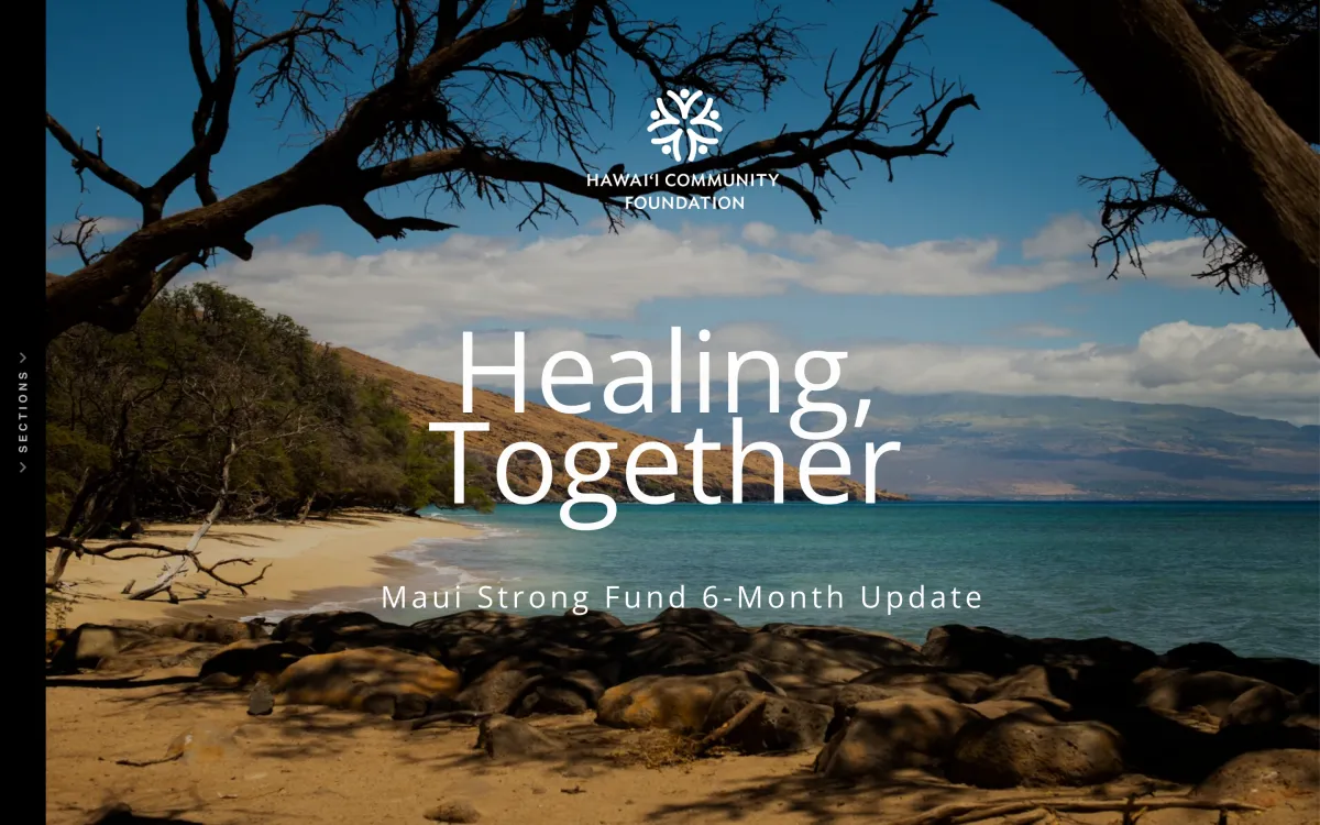 Maui Strong Fund 6-month update cover