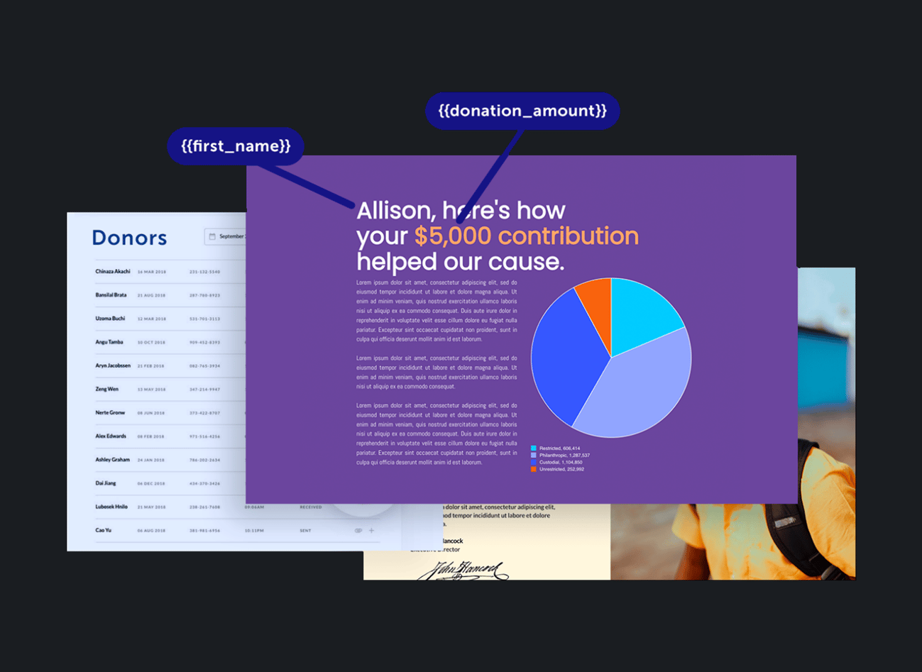 Storyraise Insights - donor engagement analytics dashboard