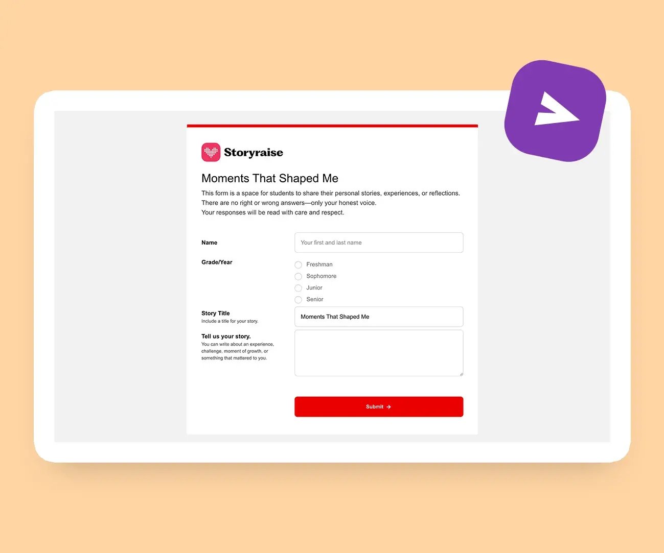 Share collection forms with your community