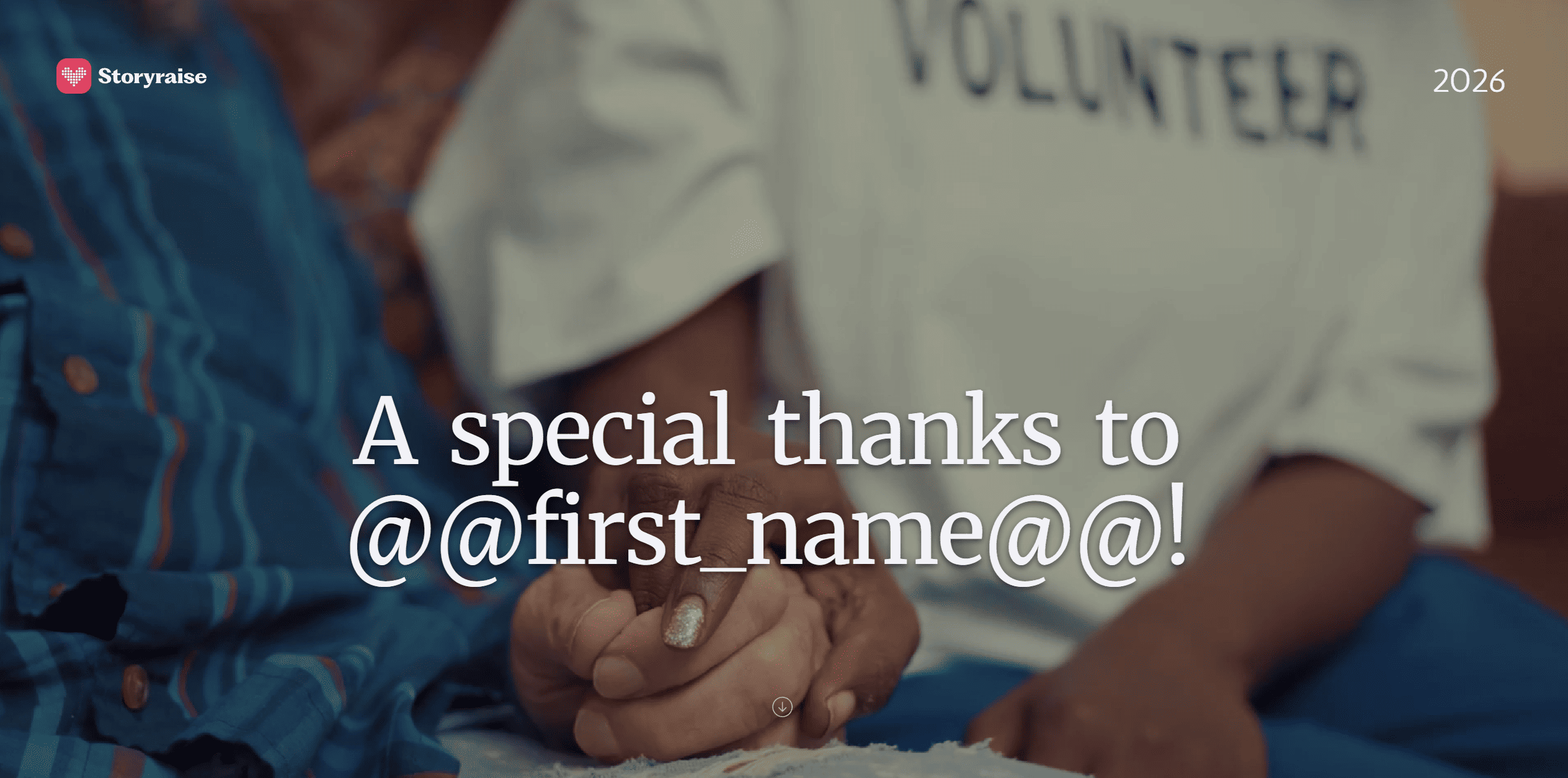 Storyraise Thank You Note Template screenshot