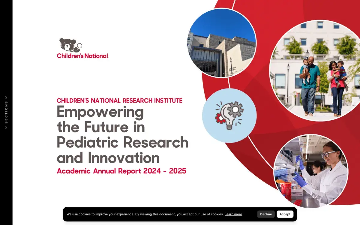 Children's National annual reports cover