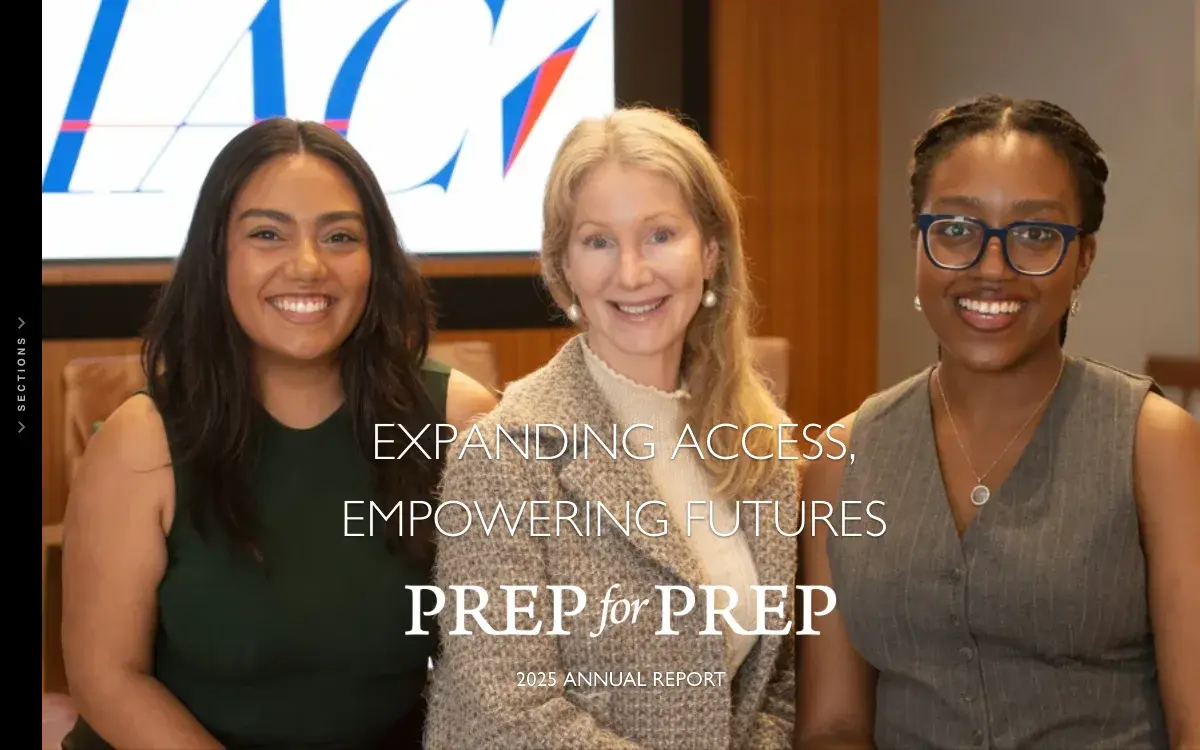 Prep for Prep annual report cover