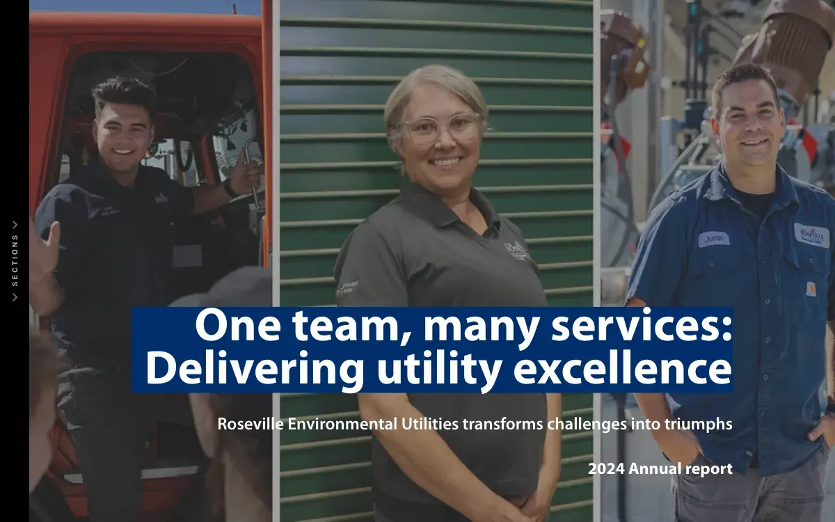 City of Roseville utilities report cover