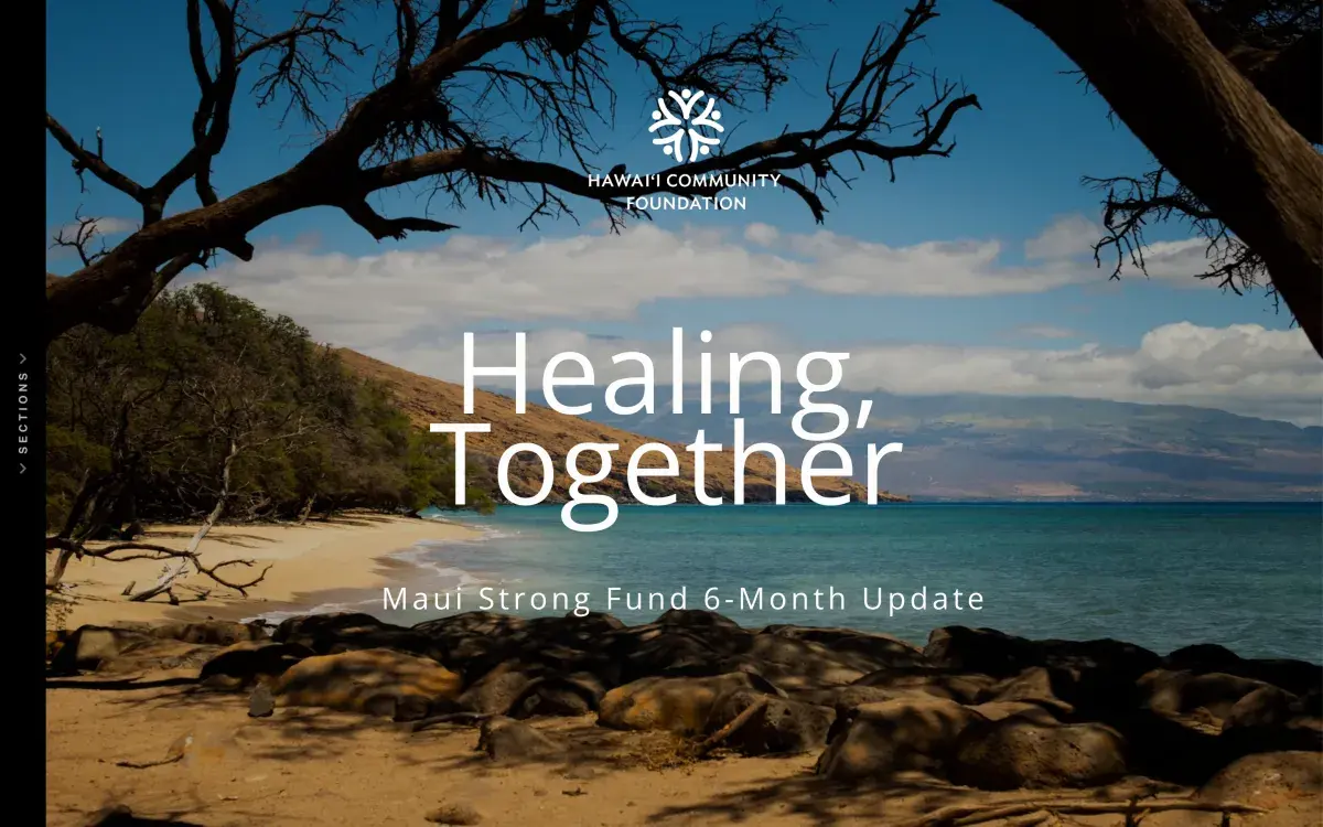 Maui Strong Fund 6-month update cover