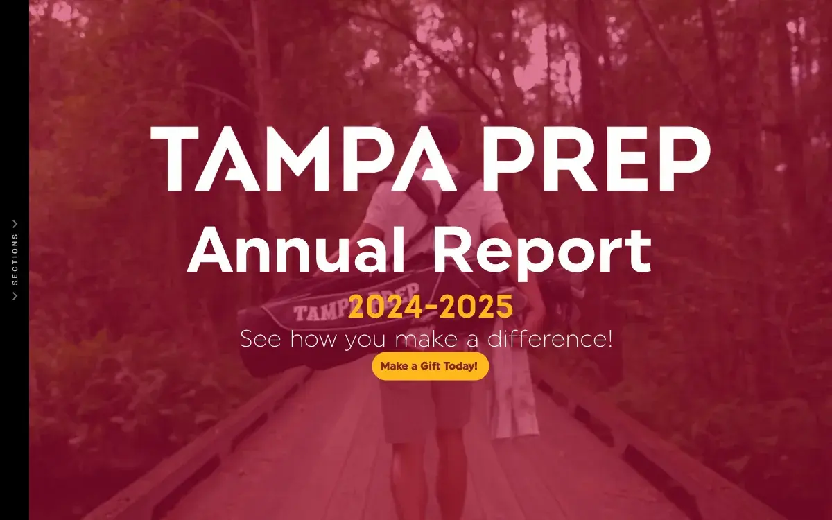 Tampa Prep annual report cover