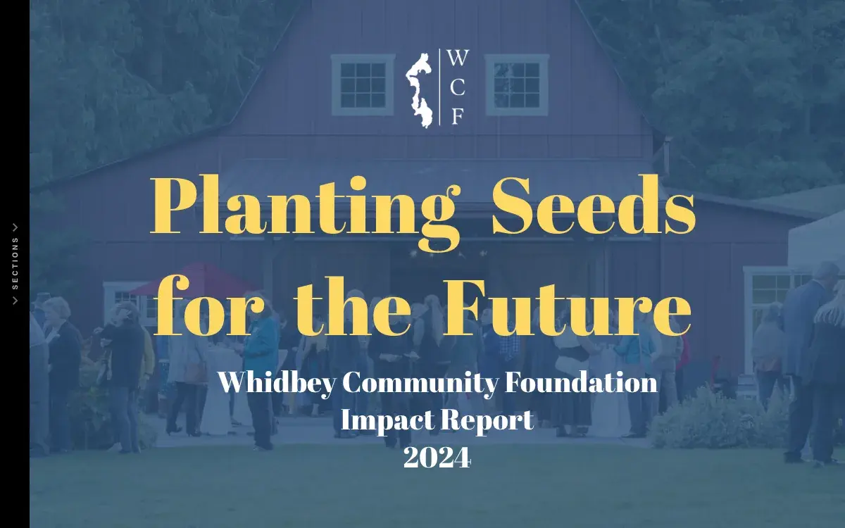 Whidbey Community Foundation impact report cover